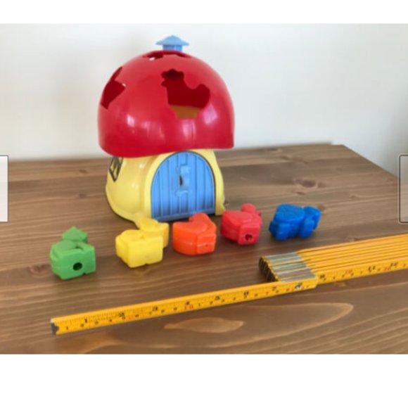 Vtg Lesney Matchbox Shape Sorter Mushroom Toadstool Toy House 1981 LL-4200 - Picture 8 of 8